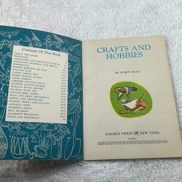 Vintage 1964 Crafts and Hobbies W Ben Hunt Golden Hobby Book - softcover - Picture 2 of 6